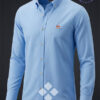 camisa hombre filafil de la española en celeste