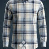 camisa hombre cuadro azul la vespita tejido cálido