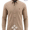 camisa hombre cuadro marrón la vespita