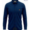 camisa de hombre azul marino de la española