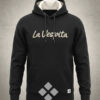 sudadera algodón la vespita negra con capucha