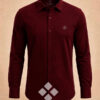 camisa elástica granate de la vespita