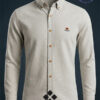 camisa de hombre de villela en beige de la española