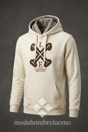 sudadera algodón la española color crudo en algodón