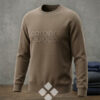 SUDADERA CON RELIEVE BEIGE CUELLO REDONDO CORONEL TAPIOCCA
